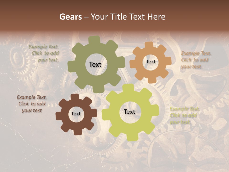 Antique Engine Technical PowerPoint Template