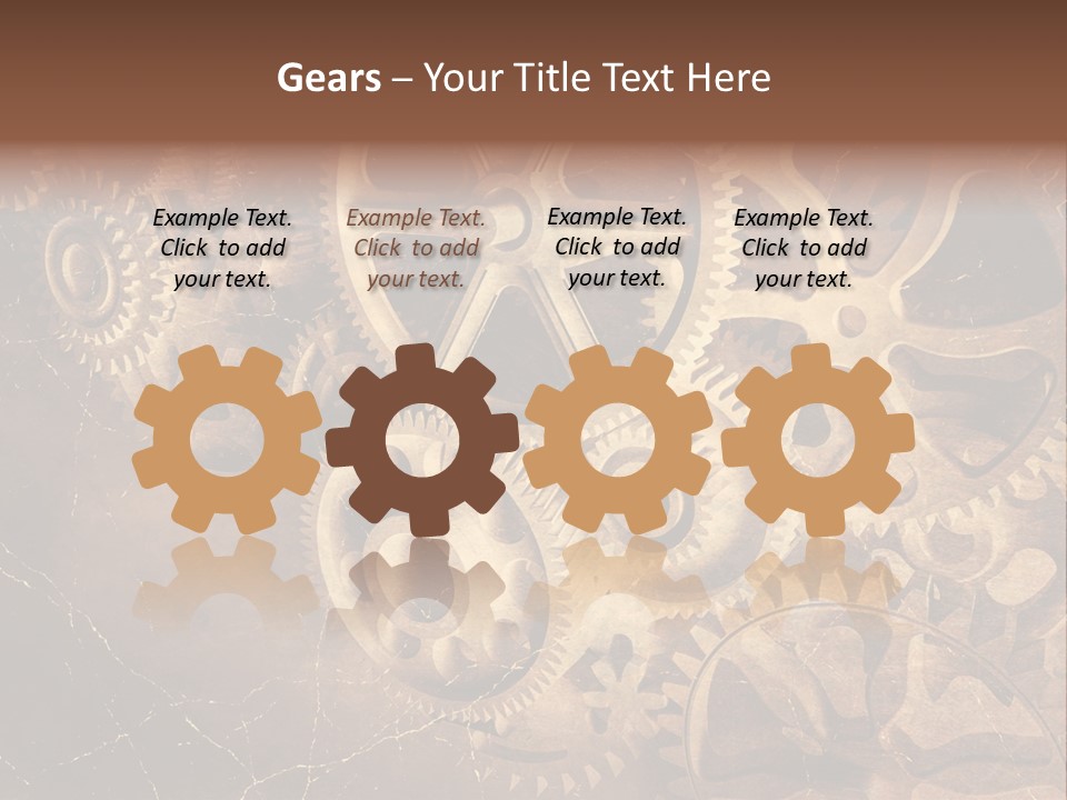 Antique Engine Technical PowerPoint Template