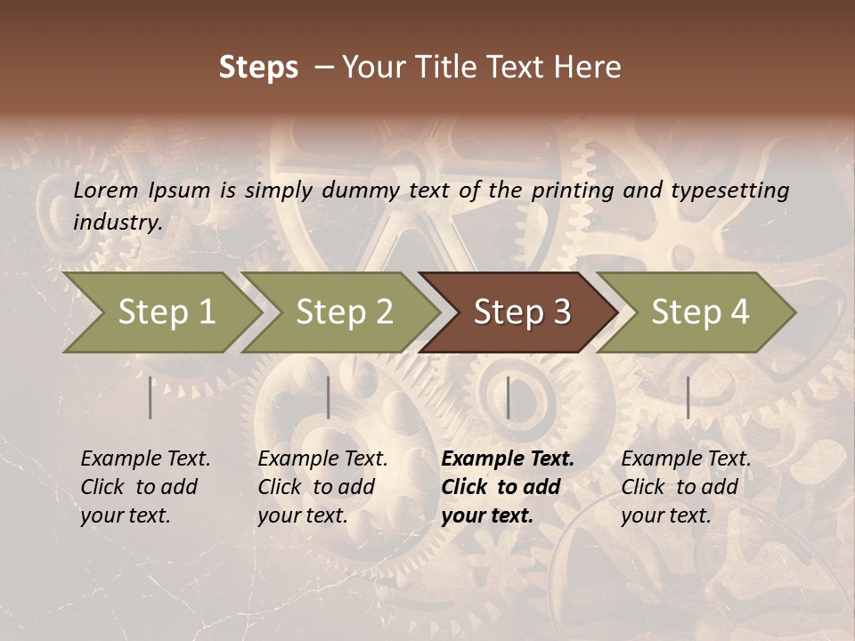 Antique Engine Technical PowerPoint Template