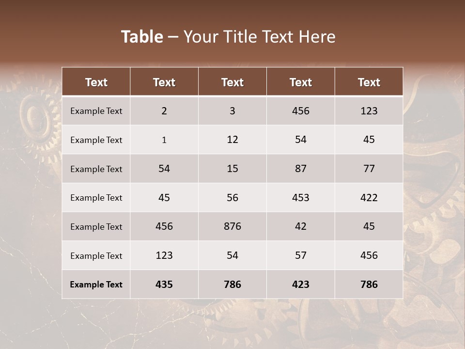Antique Engine Technical PowerPoint Template