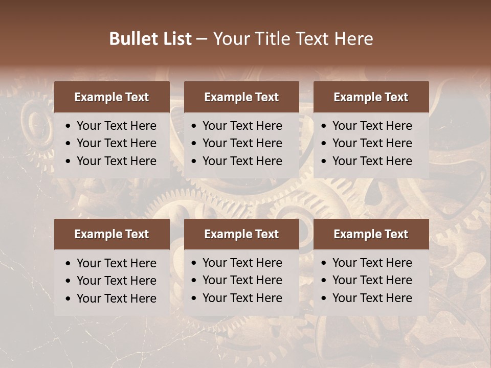 Antique Engine Technical PowerPoint Template