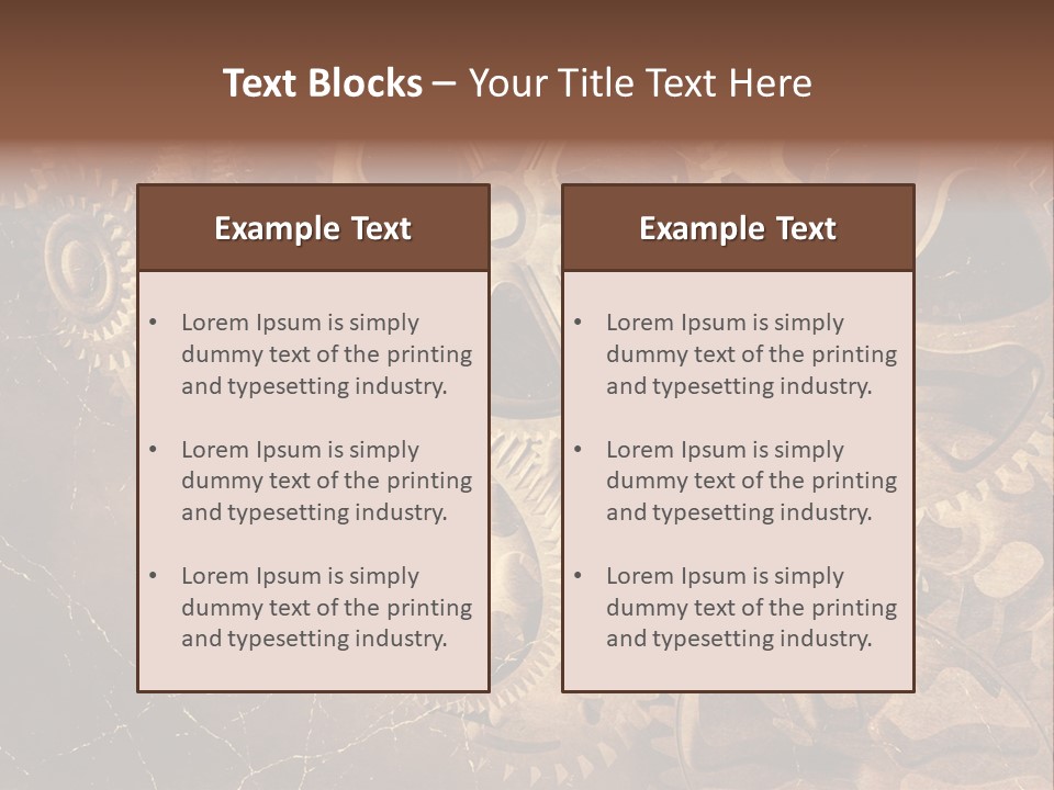 Antique Engine Technical PowerPoint Template