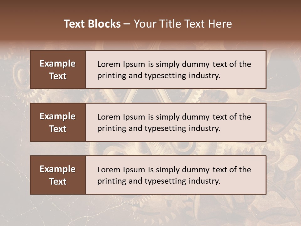 Antique Engine Technical PowerPoint Template