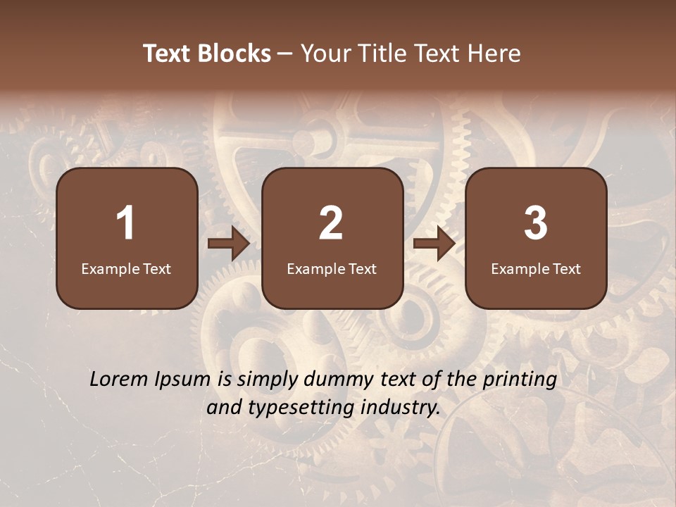 Antique Engine Technical PowerPoint Template