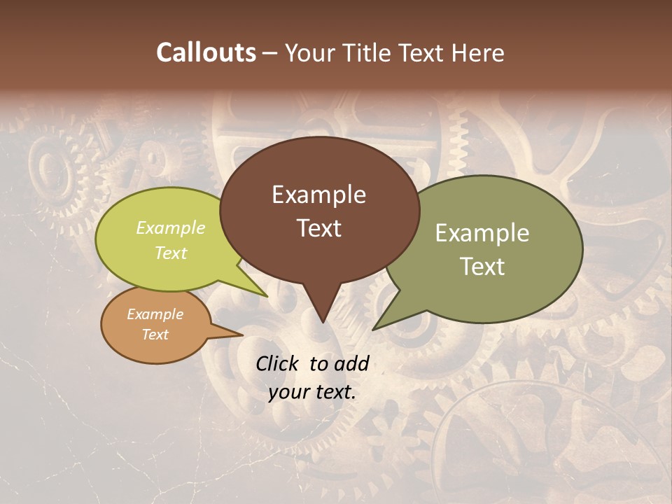 Antique Engine Technical PowerPoint Template