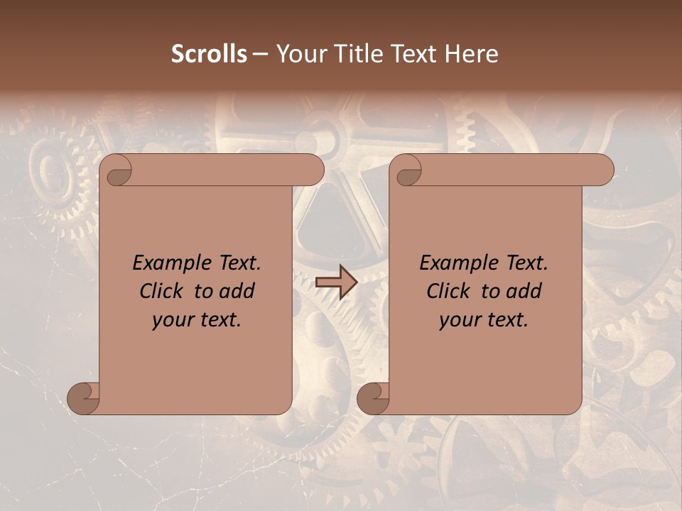 Antique Engine Technical PowerPoint Template