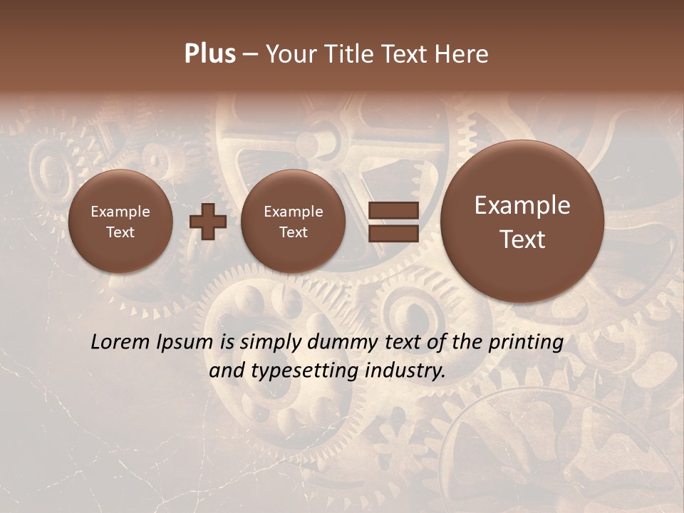 Antique Engine Technical PowerPoint Template