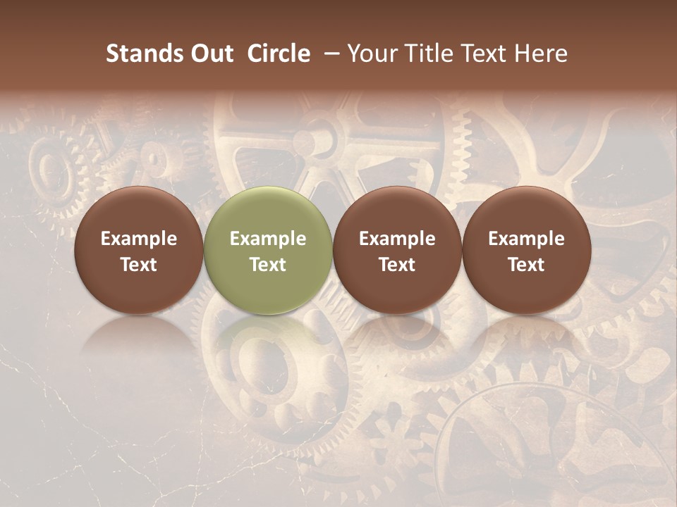 Antique Engine Technical PowerPoint Template