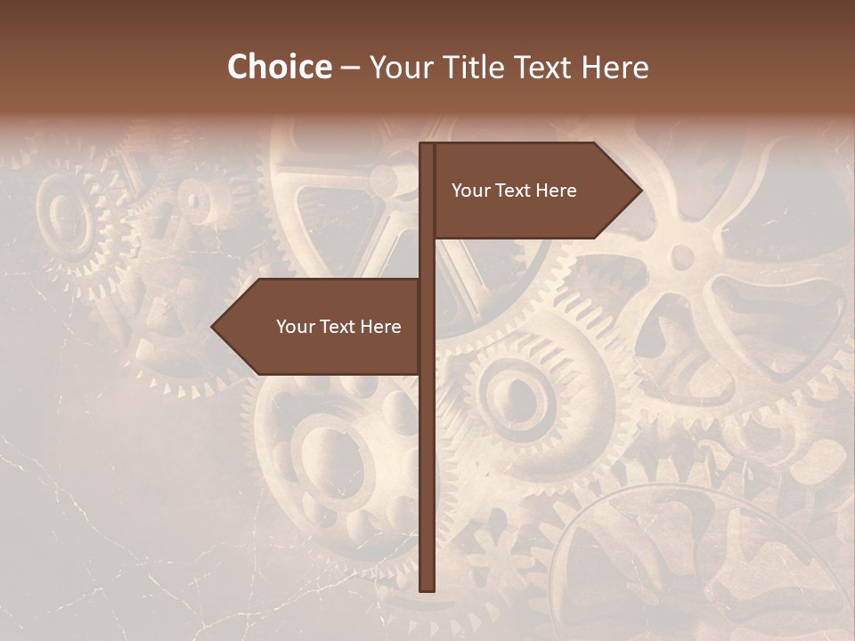 Antique Engine Technical PowerPoint Template