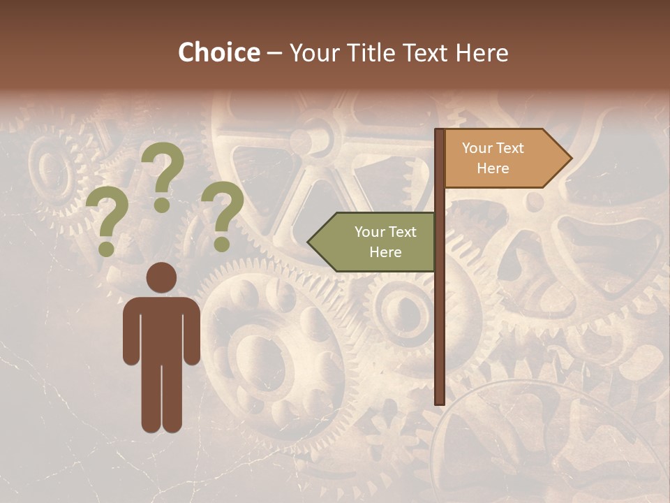 Antique Engine Technical PowerPoint Template
