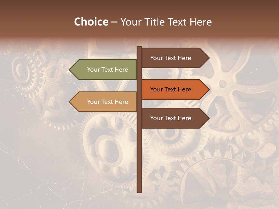 Antique Engine Technical PowerPoint Template