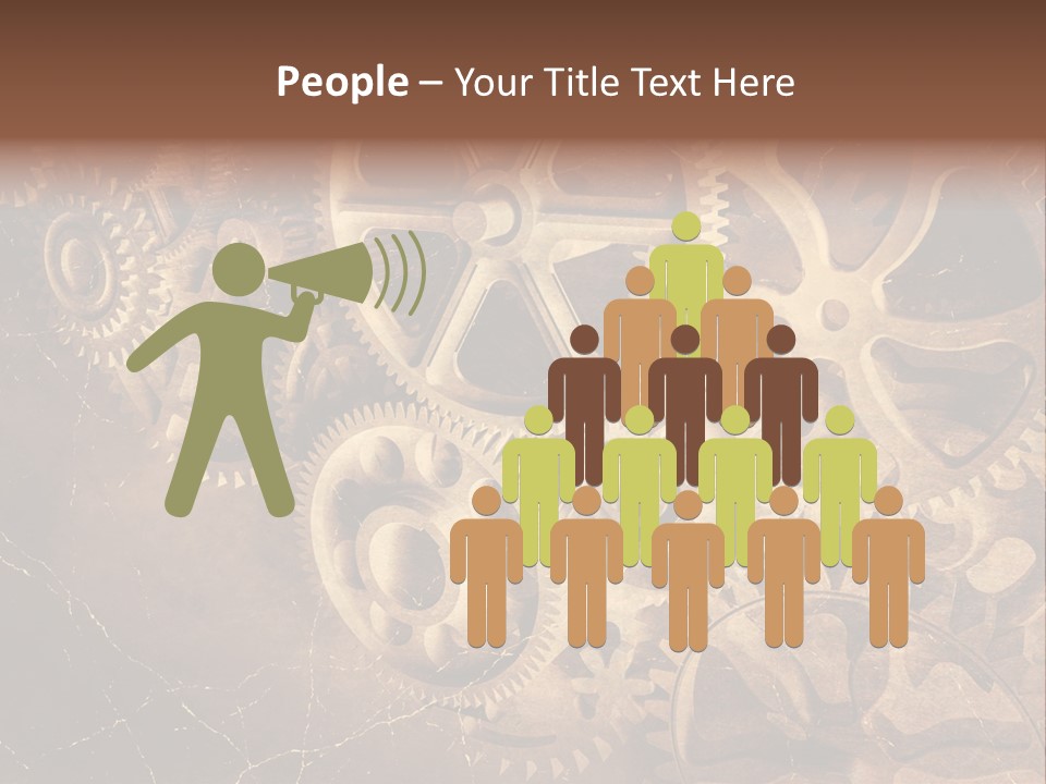 Antique Engine Technical PowerPoint Template