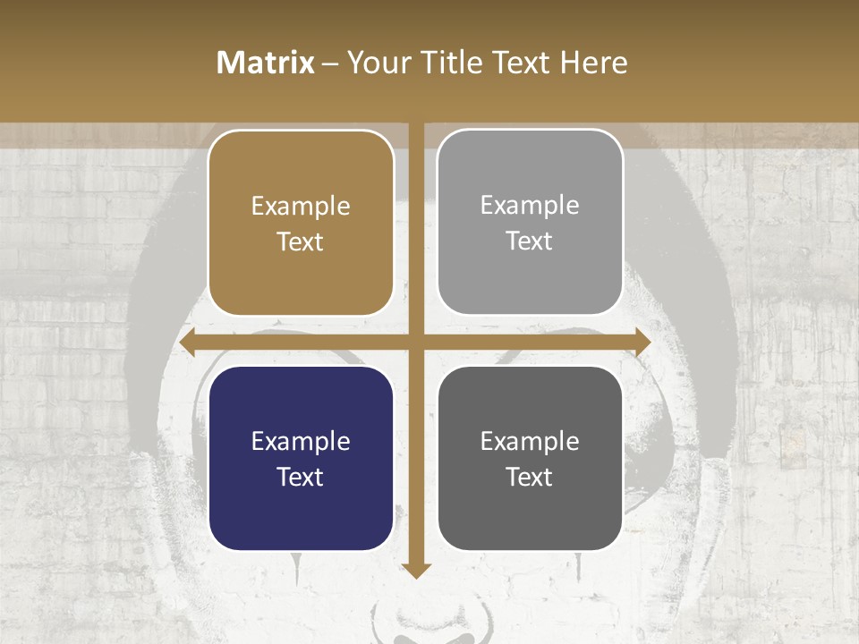 Illustration White Sad PowerPoint Template