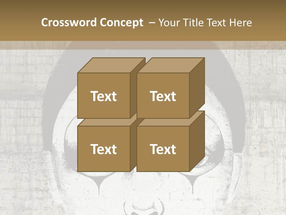 Illustration White Sad PowerPoint Template