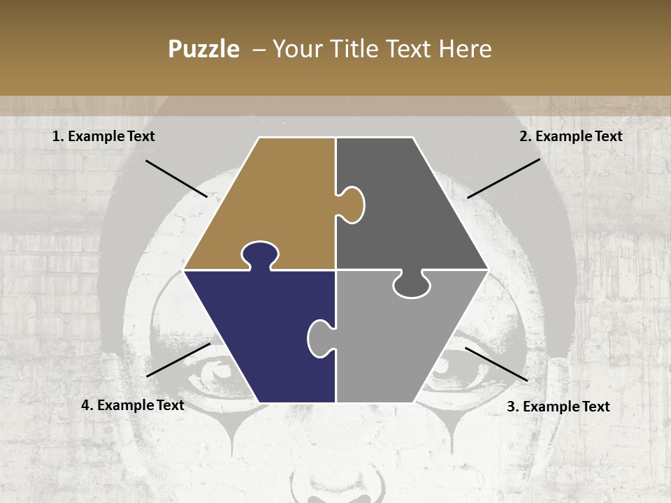 Illustration White Sad PowerPoint Template