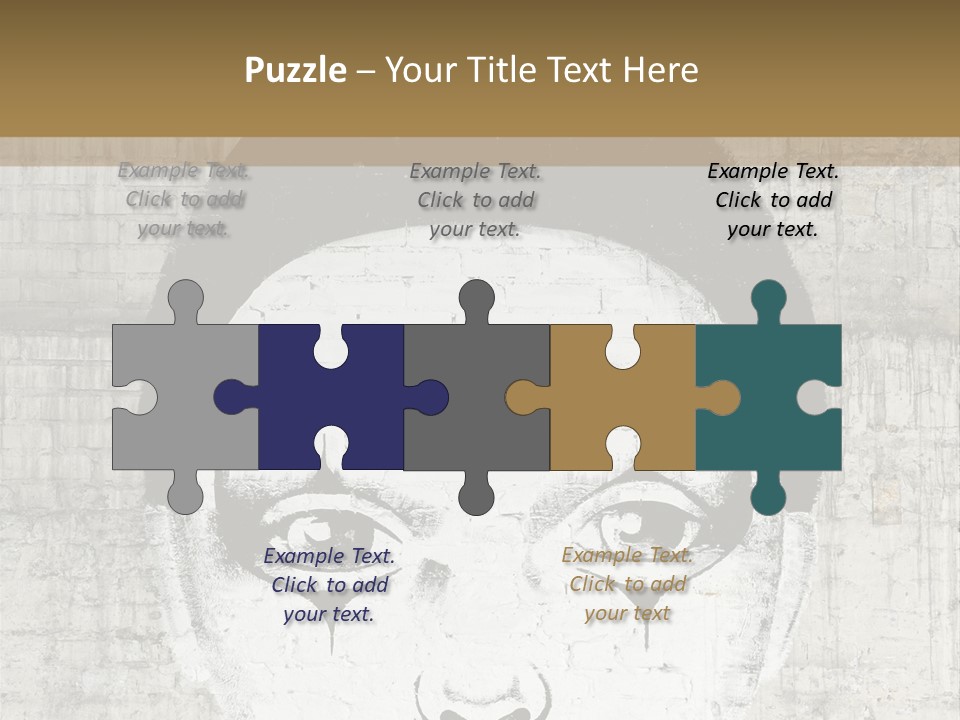 Illustration White Sad PowerPoint Template