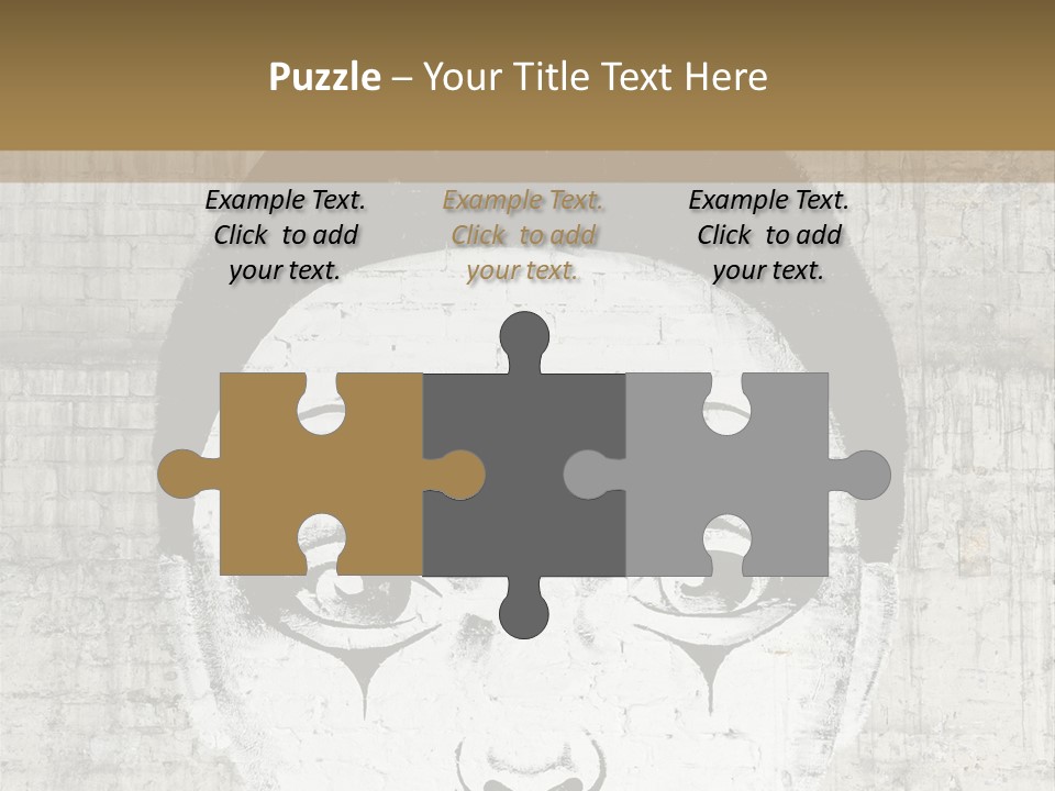 Illustration White Sad PowerPoint Template