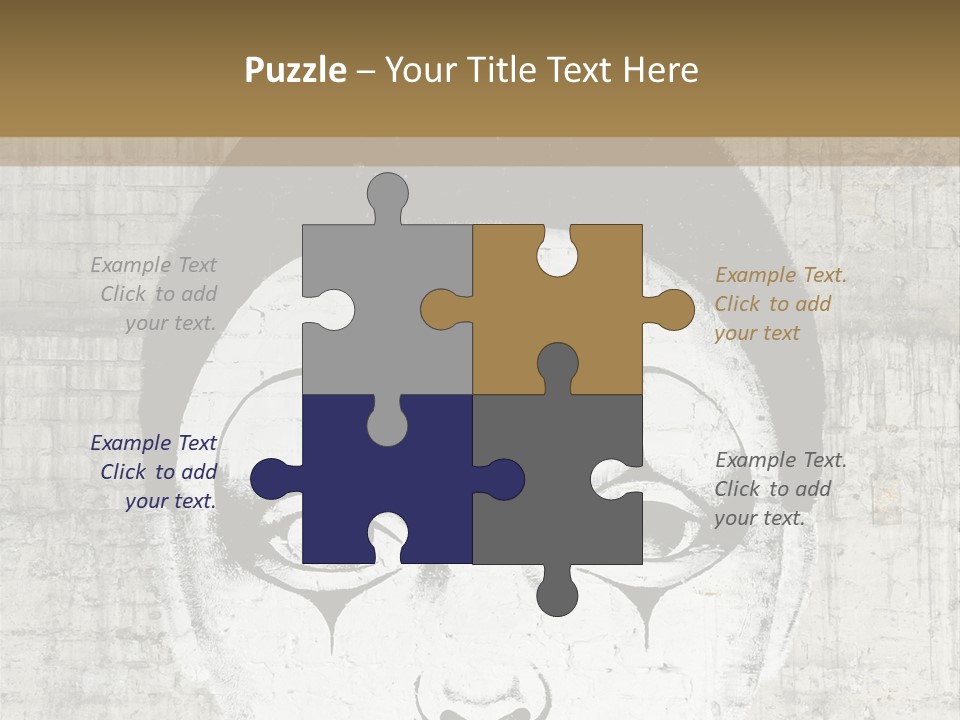 Illustration White Sad PowerPoint Template