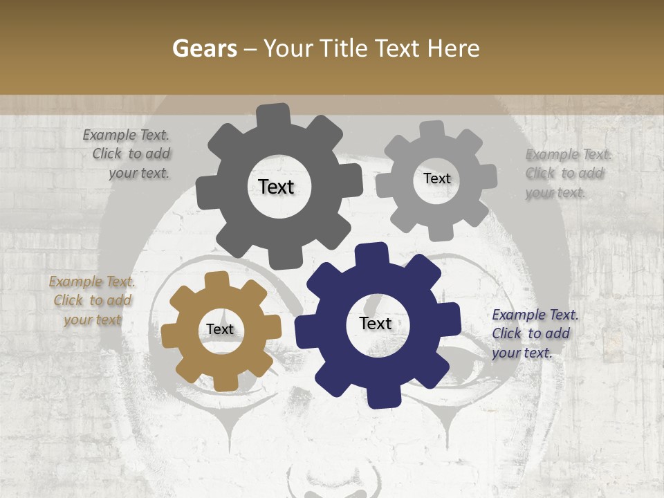 Illustration White Sad PowerPoint Template