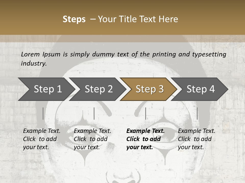 Illustration White Sad PowerPoint Template