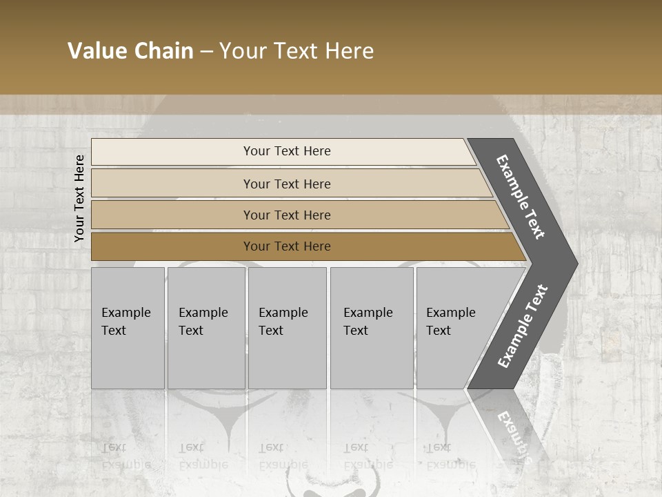 Illustration White Sad PowerPoint Template