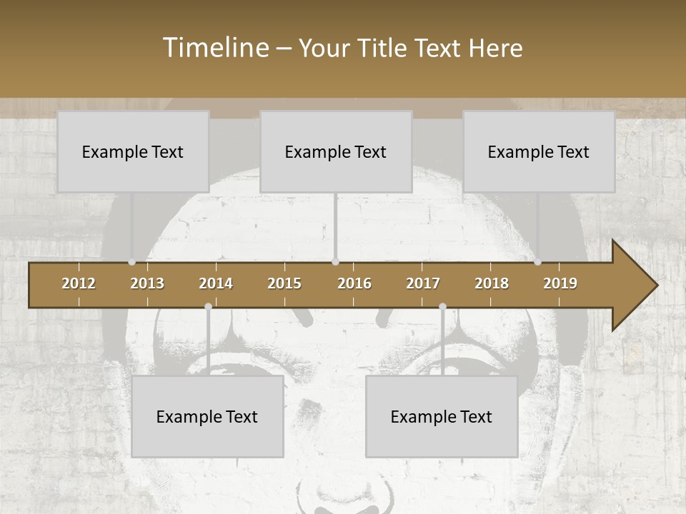 Illustration White Sad PowerPoint Template