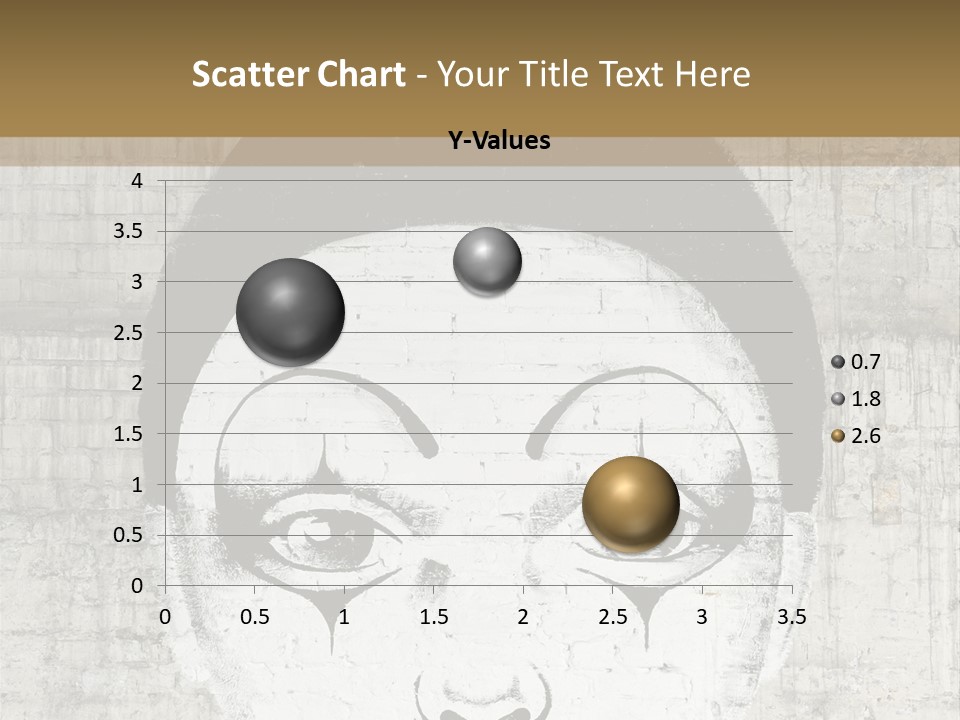 Illustration White Sad PowerPoint Template