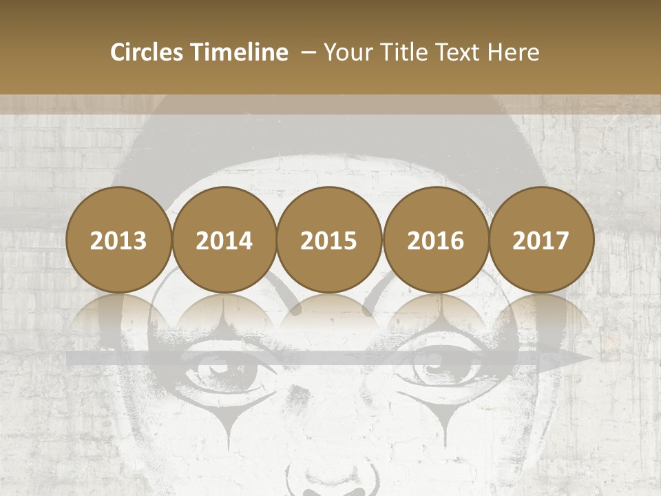 Illustration White Sad PowerPoint Template