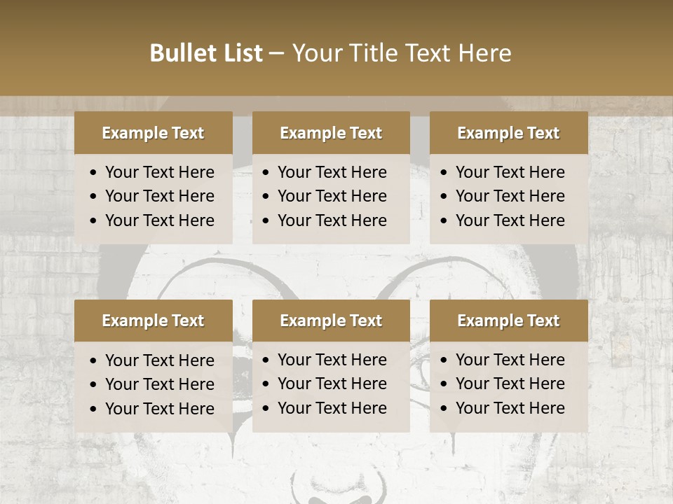 Illustration White Sad PowerPoint Template