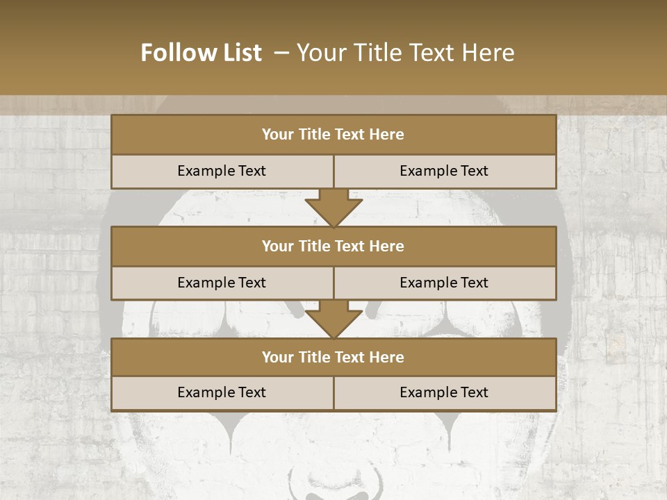 Illustration White Sad PowerPoint Template
