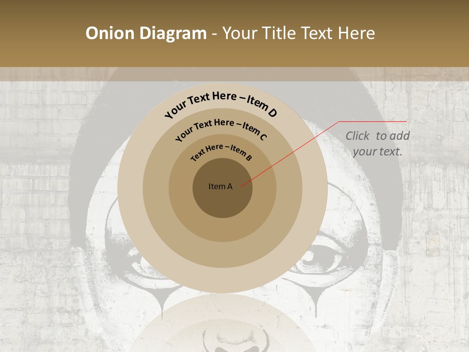 Illustration White Sad PowerPoint Template