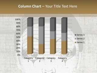 Illustration White Sad PowerPoint Template