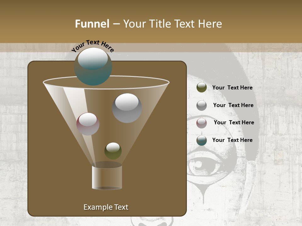 Illustration White Sad PowerPoint Template