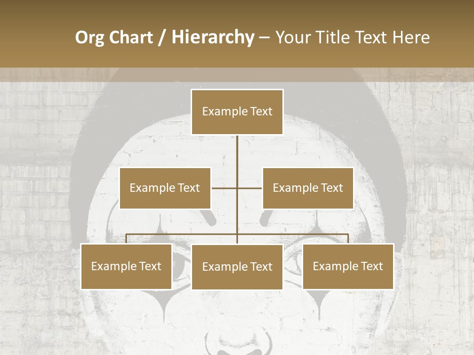Illustration White Sad PowerPoint Template
