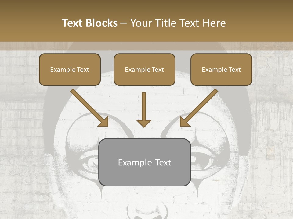 Illustration White Sad PowerPoint Template