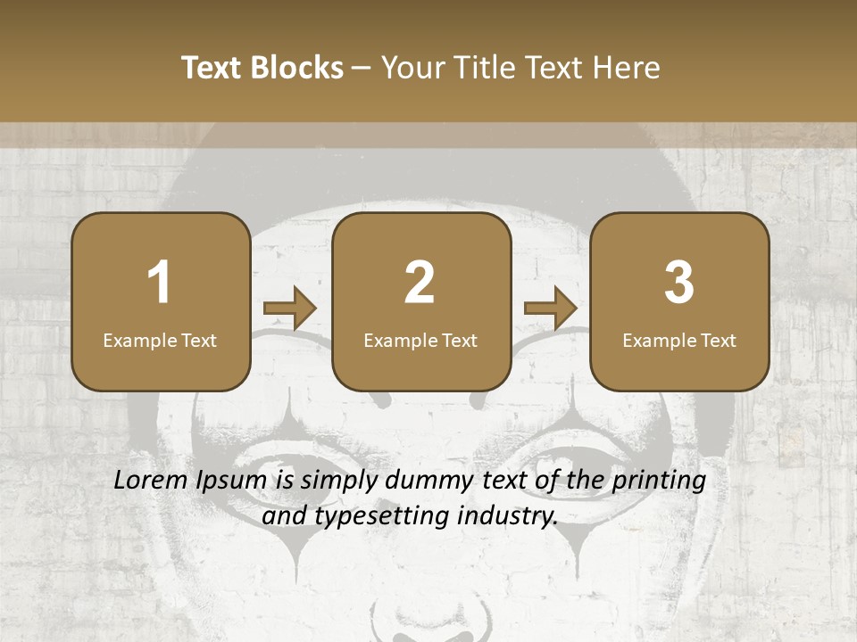 Illustration White Sad PowerPoint Template