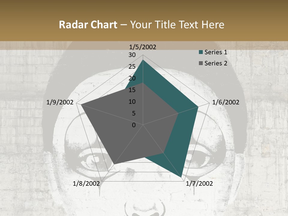 Illustration White Sad PowerPoint Template