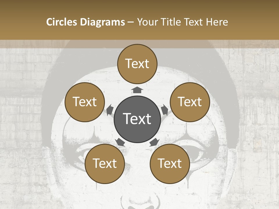 Illustration White Sad PowerPoint Template