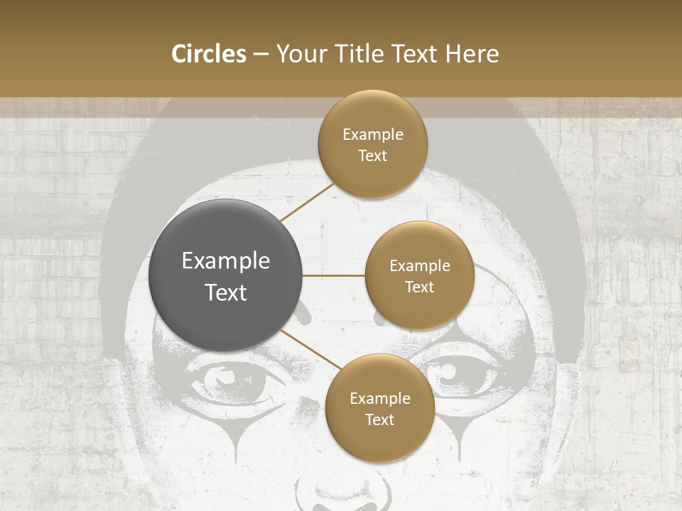 Illustration White Sad PowerPoint Template