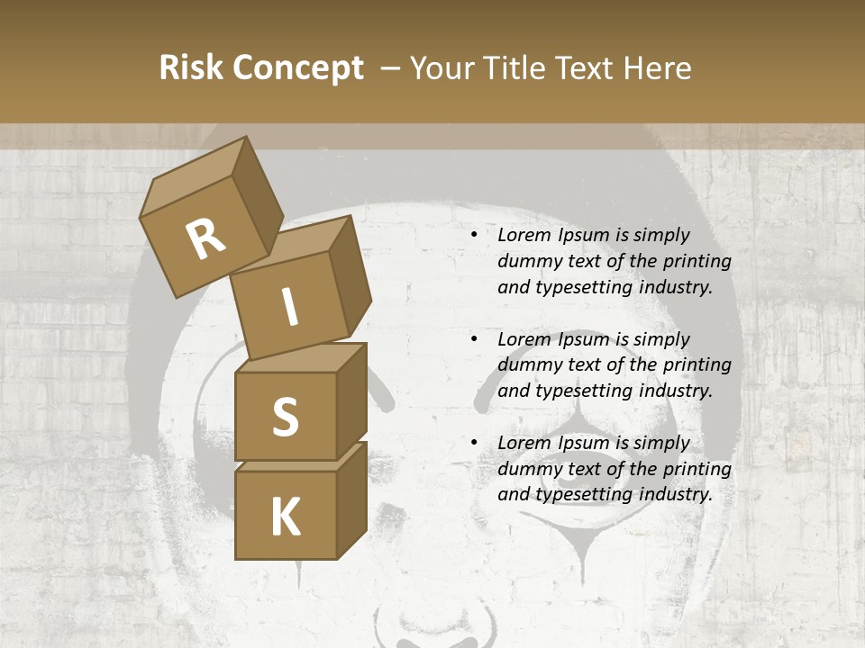 Illustration White Sad PowerPoint Template