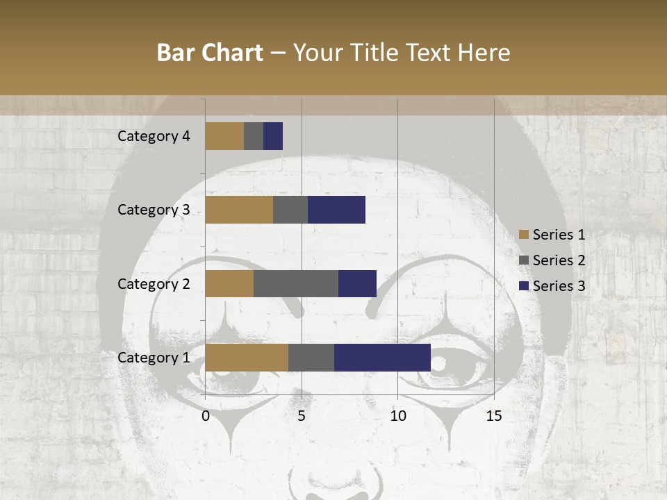 Illustration White Sad PowerPoint Template