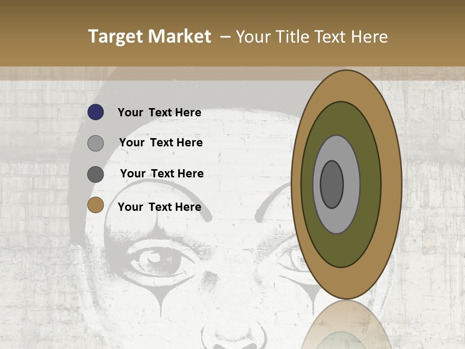 Illustration White Sad PowerPoint Template