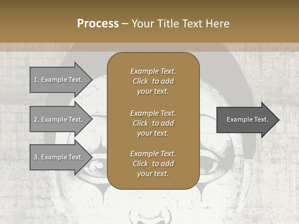 Illustration White Sad PowerPoint Template