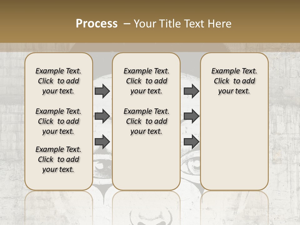 Illustration White Sad PowerPoint Template