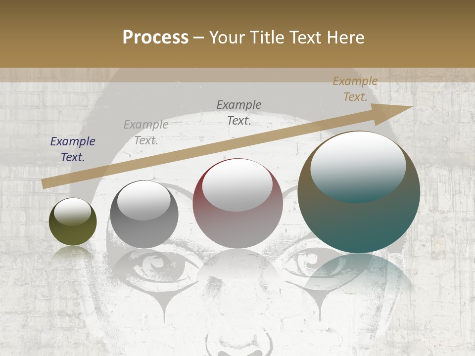 Illustration White Sad PowerPoint Template