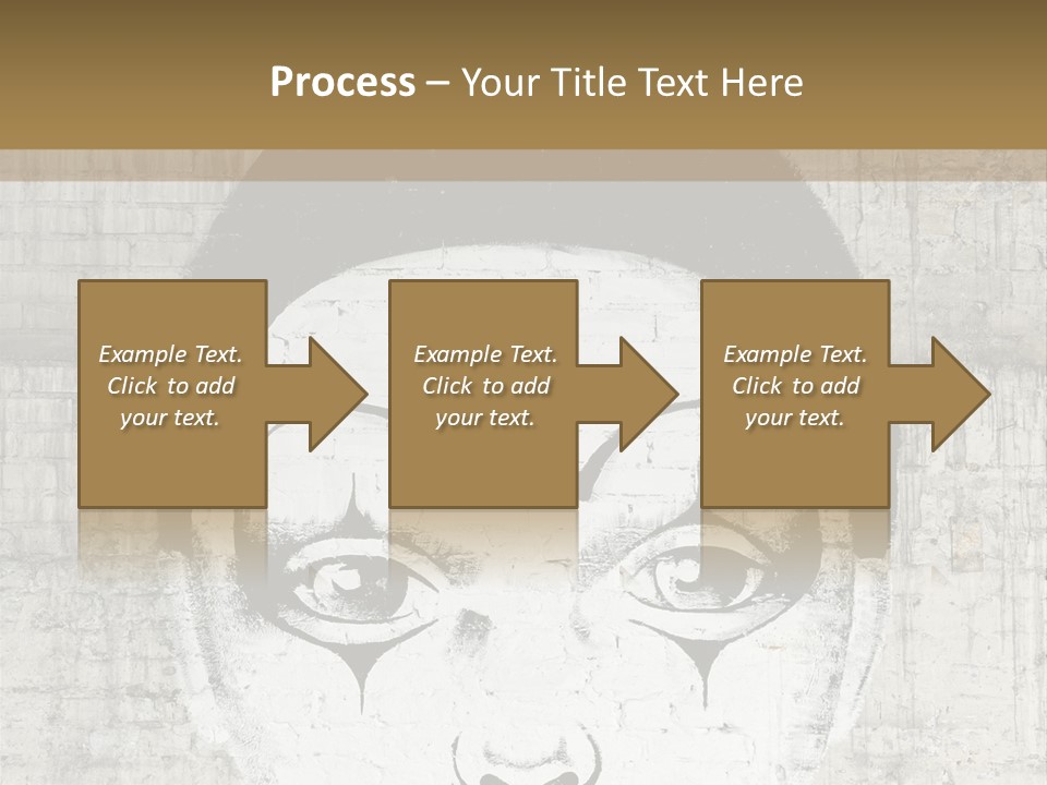 Illustration White Sad PowerPoint Template