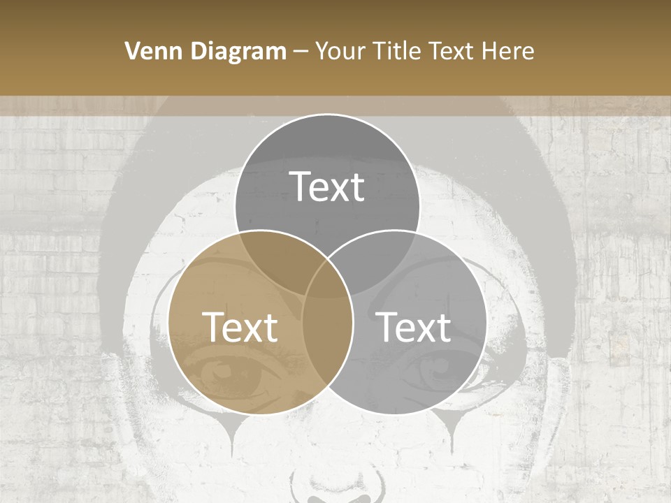 Illustration White Sad PowerPoint Template