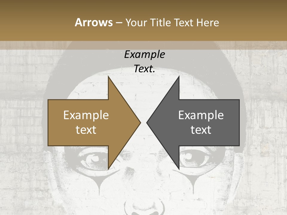 Illustration White Sad PowerPoint Template