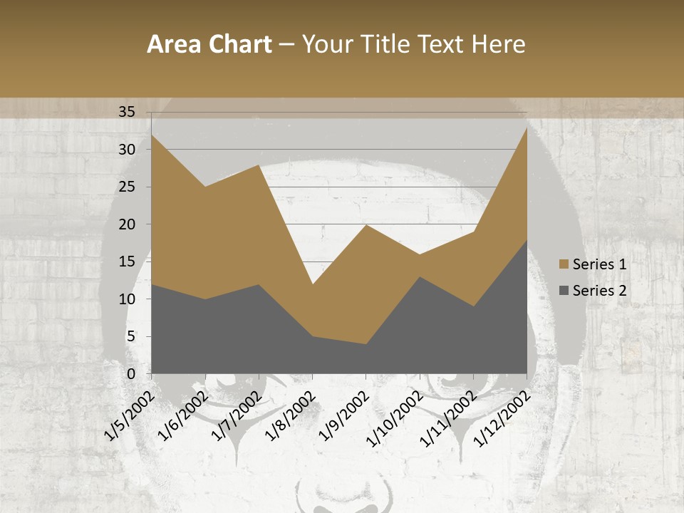 Illustration White Sad PowerPoint Template