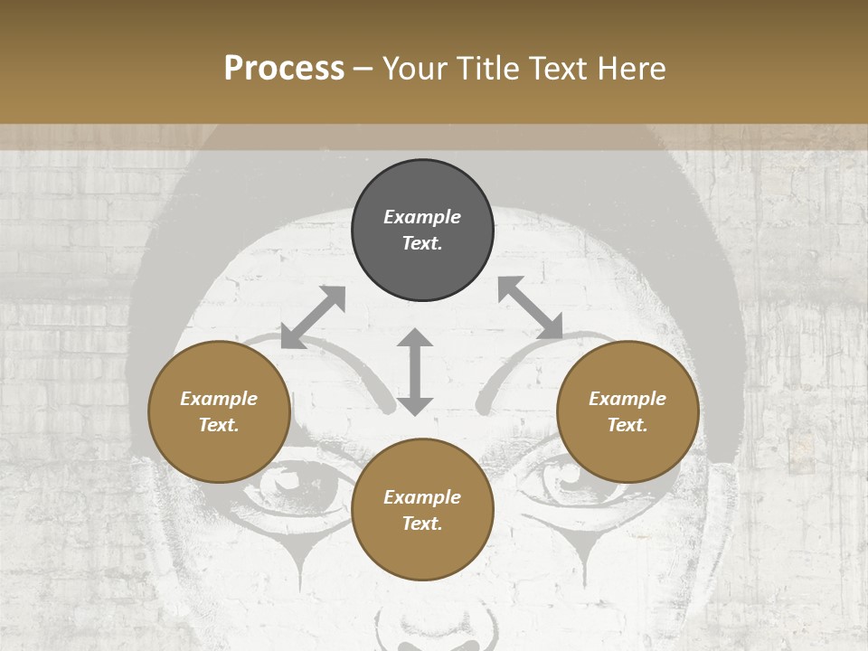Illustration White Sad PowerPoint Template
